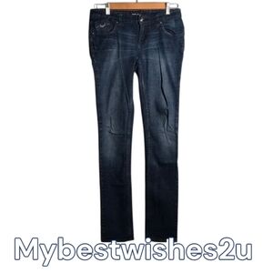Fmj demin jeans twiggy low rise super skinny Size 28 flying‎ machine jean demin
